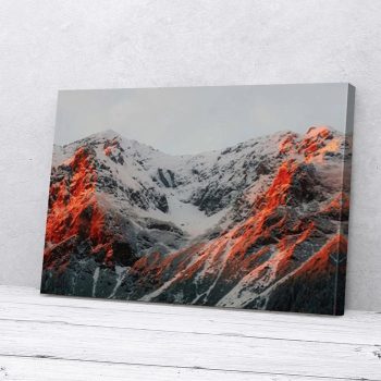 Volcano Natural Canvas Poster Prints Wall Art Decor