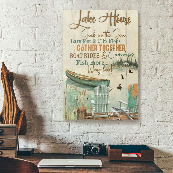 Wilderness-Camping-Lake-House-Camping-Canvas-Poster-Prints-Wall-Art-Decor-1