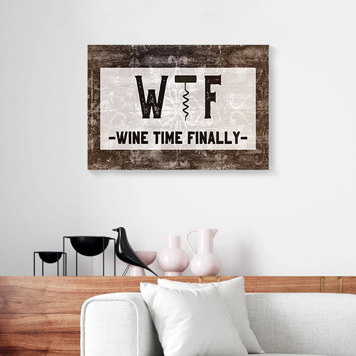 Wine-Time-Finally-Canvas-Poster-Prints-Wall-Art-Decor-1