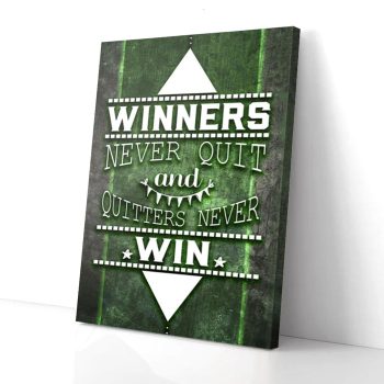 Winner Green Background Business Canvas Poster Prints Wall Art Decor