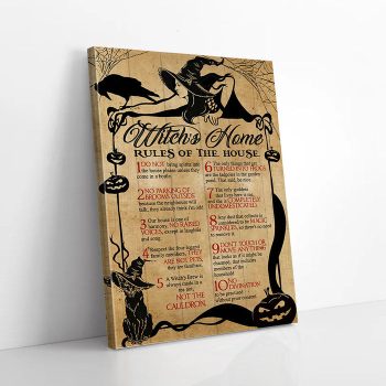 Witch's Home Canvas Poster Prints Wall Art Decor