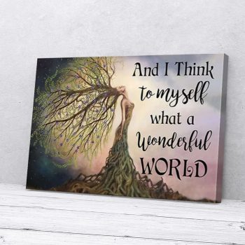 Women Tree Peace Life Canvas Poster Prints Wall Art Decor