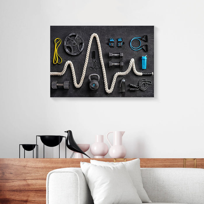 Workout-Tools-Fitness-Canvas-Poster-Prints-Wall-Art-Decor-1