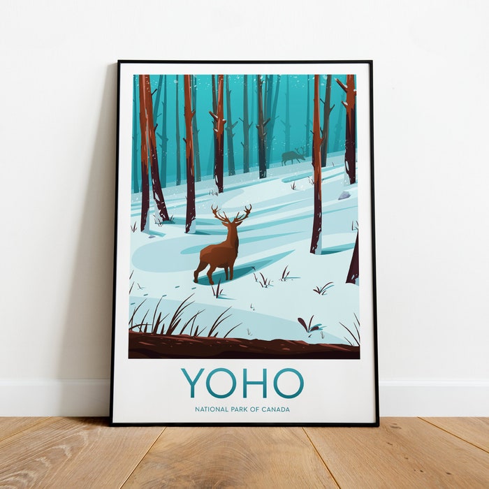 Yoho Travel Canvas Poster Print - Canada