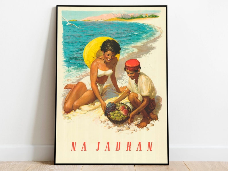Adriatic-Jugoslavia-Travel-Poster-s-Jugoslavia-Wall-Poster-Canvas-Print-Wall-Decor-Wall-Prints Adriatic Jugoslavia Travel Poster s Jugoslavia Wall Poster Canvas Print Wall Decor Wall Prints