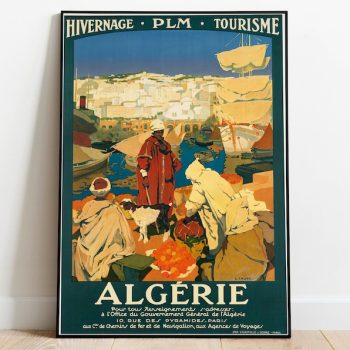 Algeria Wall Print 1930s Vintage Wall Art Print Poster Wall Art Canvas Print for Wall Decor Framed Print Poster Art