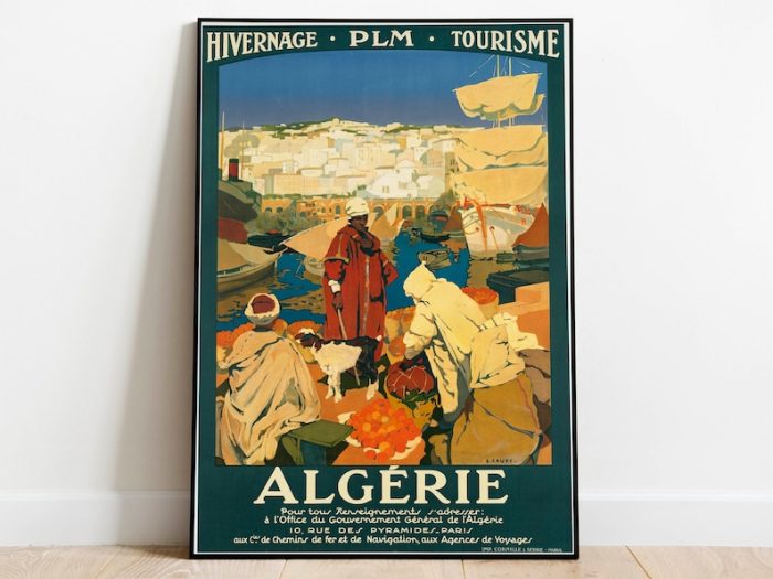 Algeria Wall Print 1930s Vintage Wall Art Print Poster Wall Art Canvas Print for Wall Decor Framed Print Poster Art