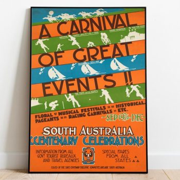 Australia Gallery Wall Prints Canvas Print Wall Art South Australia Vintage Travel Posters Framed Prints Poster Art