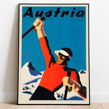 Austria Gallery Wall Prints Canvas Print Wall Art Austria Vintage Travel Posters Framed Prints Poster Art
