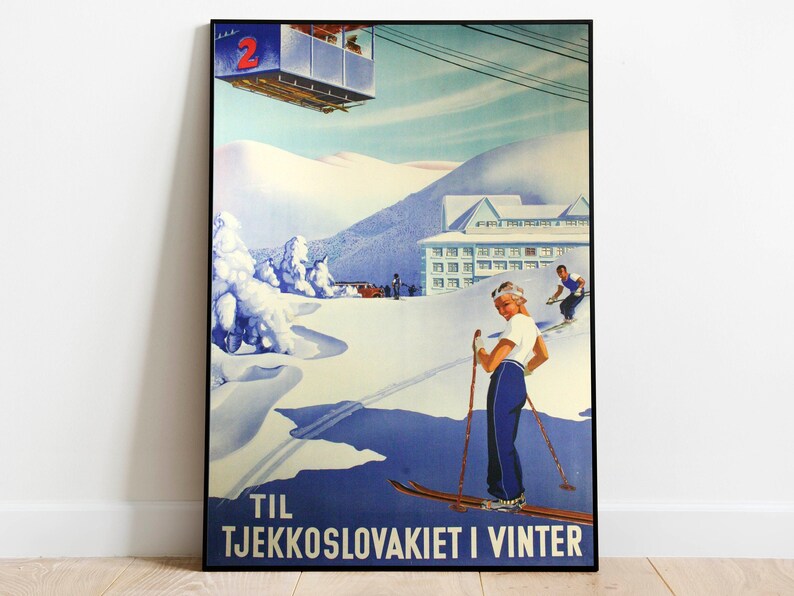 Czechoslovakia-Travel-Poster-Vintage-Travel-Print-Czechoslovakia-Vintage-Wall-Art-Print-Canvas-Print-Wall-Art Czechoslovakia Travel Poster Vintage Travel Print Czechoslovakia Vintage Wall Art Print Canvas Print Wall Art