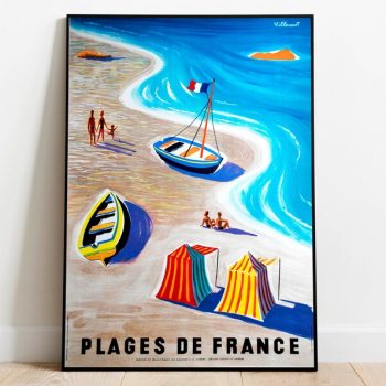 France Travel Poster Vintage Travel Print France Vintage Wall Art Print Canvas Print Wall Decor Hanger Framed Print
