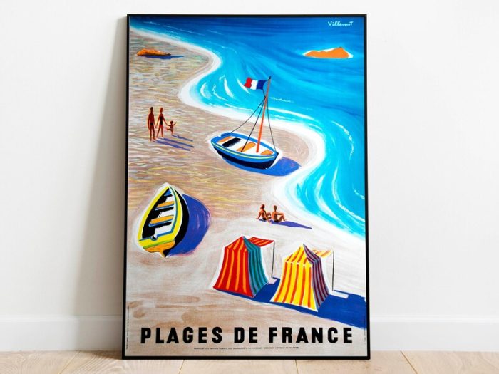 France Travel Poster Vintage Travel Print France Vintage Wall Art Print Canvas Print Wall Decor Hanger Framed Print