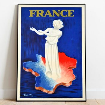 France Travel Poster Vintage Travel Print France Wall Art Print Canvas Print Wall Decor Hanger Framed Print