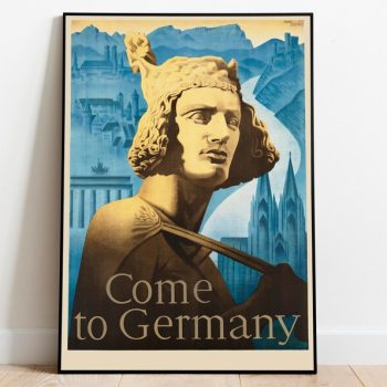 Germany Travel Poster Vintage Travel Print Germany Wall Art Print Canvas Print Wall Decor Hanger Framed Print