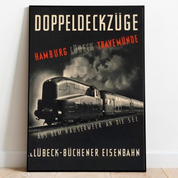 Hamburg Wall Art Print Vintage Poster Art Germany Travel Print Canvas Print Wall Art
