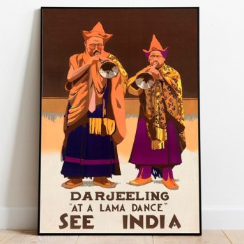 India Wall Art Print Vintage Poster Art India Travel Print Canvas Print Wall Art