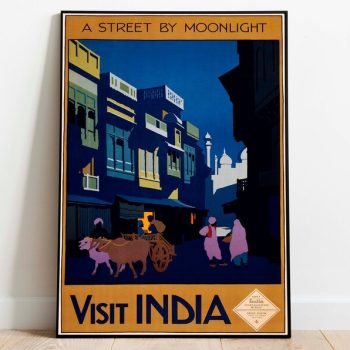 India Wall Art Print Vintage Poster Art India Travel Print Canvas Print Wall Art