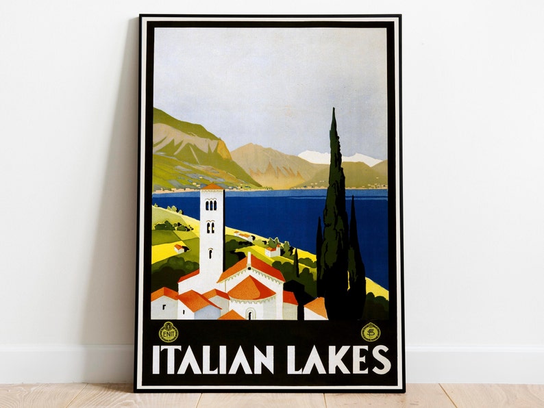 Italian-Lakes-Vintage-Wall-Art-Print-Italy-Travel-Print-Canvas-Print-Wall-Decor-Poster-Vintage Italian Lakes Vintage Wall Art Print Italy Travel Print Canvas Print Wall Decor Poster Vintage