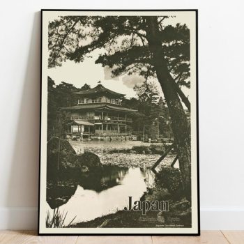 Kyoto Wall Art Print Vintage Poster Art Japan Travel Print Canvas Print Wall Art