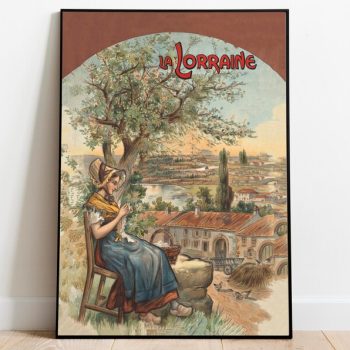 La Lorraine Wall Art Print Vintage Poster Art France Travel Print Canvas Print Wall Art