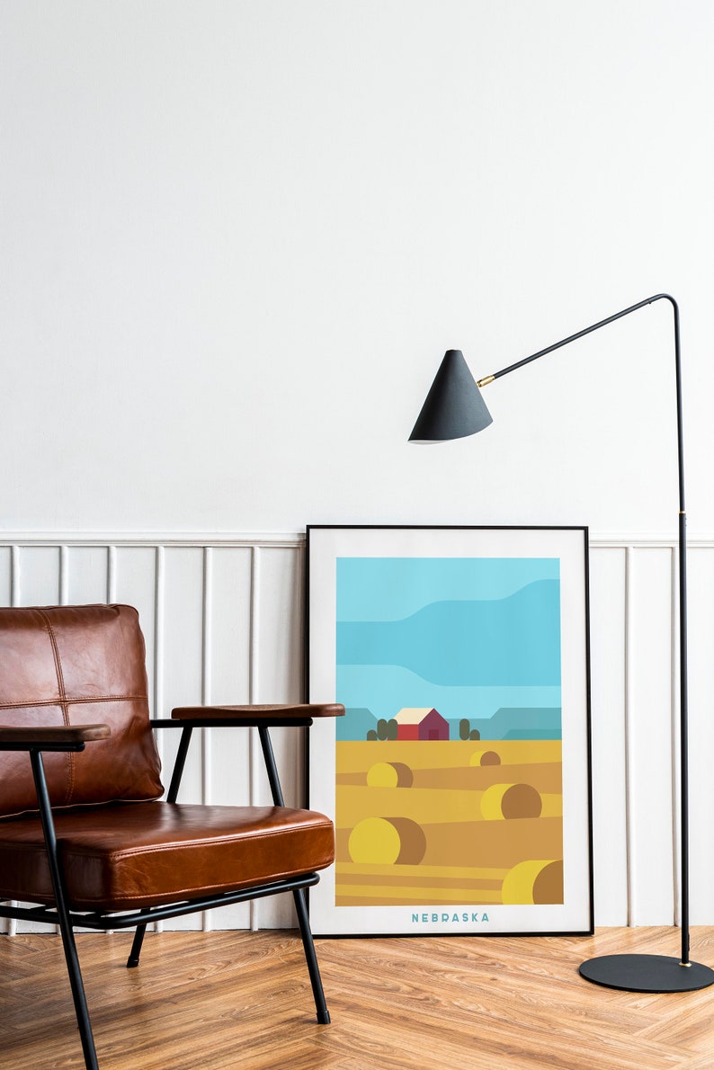 Minimalist-Nebraska-Travel-Art-Canvas-Wall-Decor-Print-Wall-Decor-Nebraska-Wall-Art-1