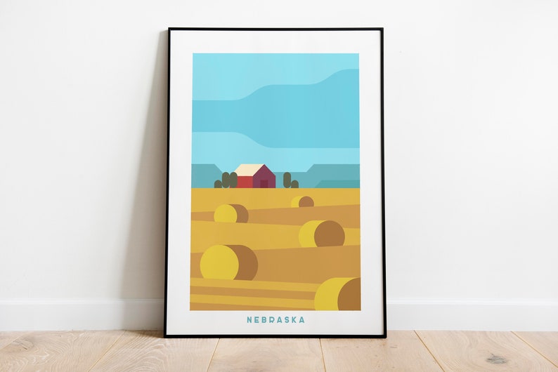 Minimalist-Nebraska-Travel-Art-Canvas-Wall-Decor-Print-Wall-Decor-Nebraska-Wall-Art Minimalist Nebraska Travel Art Canvas Wall Decor Print Wall Decor Nebraska Wall Art
