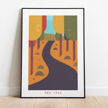 Minimalist New York Travel Art Canvas Wall Decor Print Wall Decor New York Wall Art