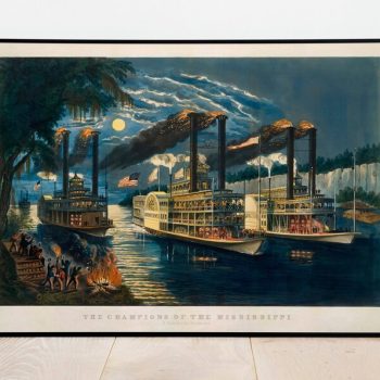 Mississippi River Wall Art Prints Canvas Print Wall Art Vintage Travel Posters Framed Prints Poster Art