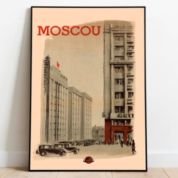 Moscow Travel Poster Wall Art Prints Wall Art Canvas Hanger Framed Print s Poster Vintage Wall Art Decor