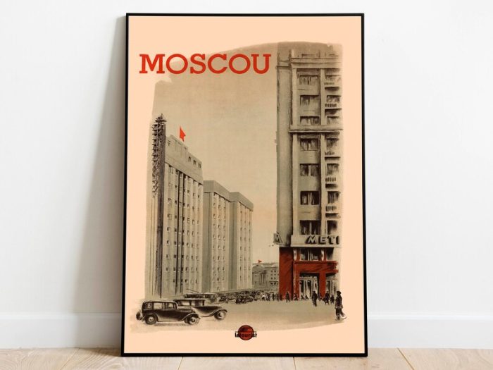 Moscow Travel Poster Wall Art Prints Wall Art Canvas Hanger Framed Print s Poster Vintage Wall Art Decor