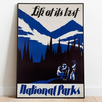 National Parks Poster Vintage Framed Prints Poster Vintage Hanger Framed Art Wall Art Canvas Print Gallery Wall Prints Prints Wall Art
