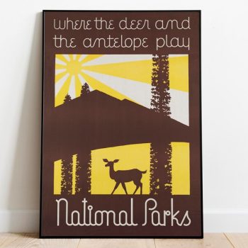 National Parks Poster Vintage Framed Prints Poster Vintage Hanger Framed Art Wall Art Canvas Print Gallery Wall Prints Prints Wall Art