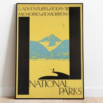 National Parks Poster Vintage Framed Prints Poster Vintage Hanger Framed Art Wall Art Canvas Print Gallery Wall Prints Prints Wall Art