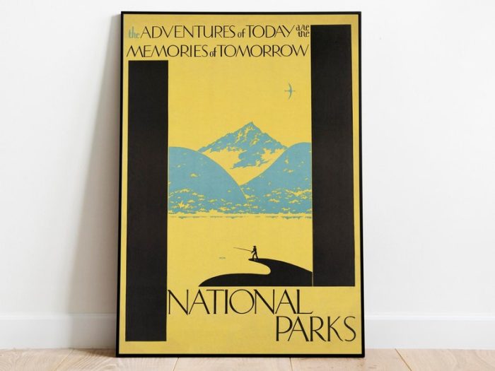 National Parks Poster Vintage Framed Prints Poster Vintage Hanger Framed Art Wall Art Canvas Print Gallery Wall Prints Prints Wall Art