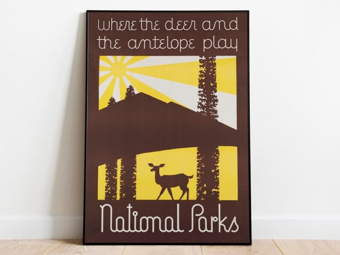 National Parks Poster Vintage Framed Prints Poster Vintage Hanger Framed Art Wall Art Canvas Print Gallery Wall Prints Prints Wall Art