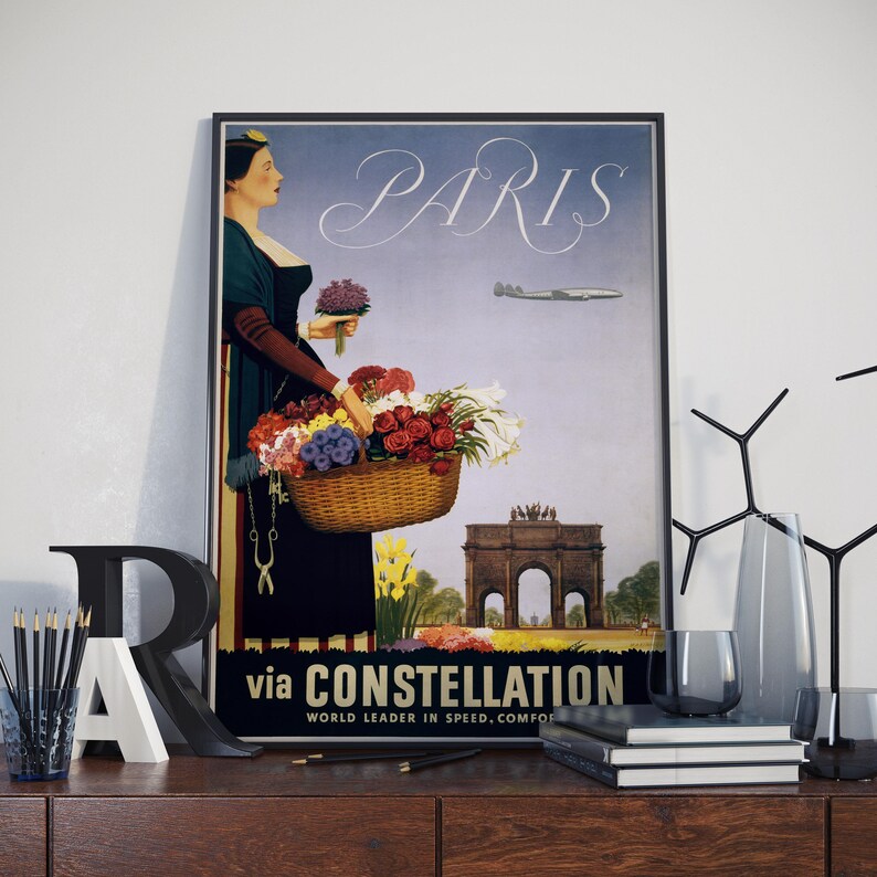 Paris-Poster-Vintage-Framed-Art-Paris-Vintage-Travel-Poster-Canvas-Print-Wall-Art-Wall-Prints-Poster-Art-Wall-Art-Decor-1