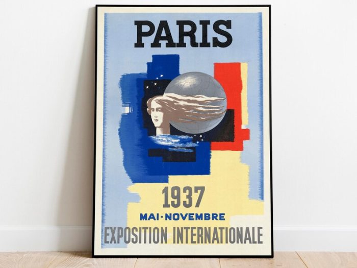 Paris Poster Vintage Framed Art Paris Vintage Travel Poster Canvas Print Wall Art Wall Prints Poster Art Wall Art Decor