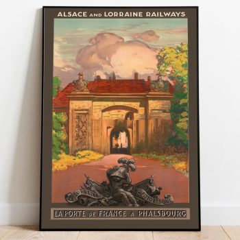 Phalsbourg Poster Vintage Framed Art France Vintage Travel Poster Canvas Print Wall Art Wall Prints Poster Art Wall Art Decor