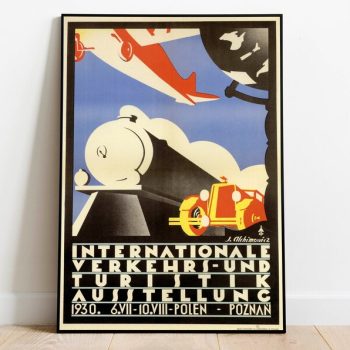 Poznan Art Print Vintage Wall Art Print Poland Retro Wall Poster Canvas Print Hanger Framed