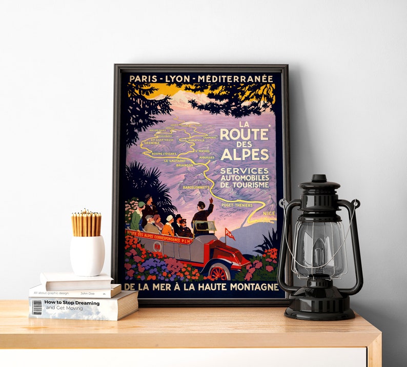 Road-to-Alps-Wall-Art-Print-Vintage-Poster-Art-Alps-Travel-Print-Canvas-Print-Wall-Art-1