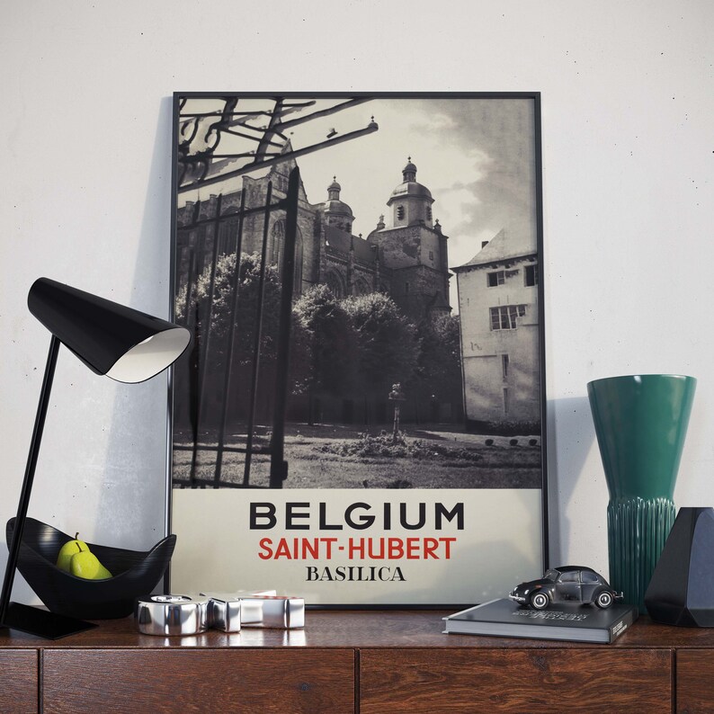 Saint-Hubert-Vintage-Wall-Art-Print-Belgium-Travel-Print-Canvas-Print-Wall-Decor-Poster-Vintage-1