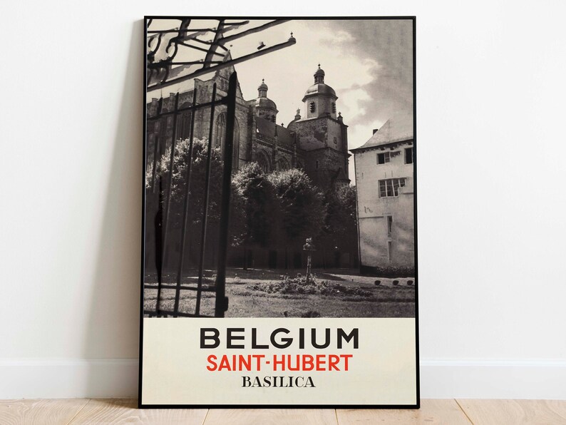 Saint-Hubert-Vintage-Wall-Art-Print-Belgium-Travel-Print-Canvas-Print-Wall-Decor-Poster-Vintage Saint Hubert Vintage Wall Art Print Belgium Travel Print Canvas Print Wall Decor Poster Vintage
