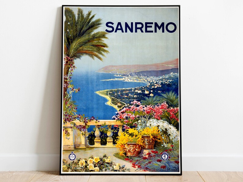 Sanremo-Poster-Vintage-Framed-Art-Italy-Vintage-Travel-Poster-Canvas-Print-Wall-Art-Wall-Prints-Poster-Art-Wall-Art-Decor Sanremo Poster Vintage Framed Art Italy Vintage Travel Poster Canvas Print Wall Art Wall Prints Poster Art Wall Art Decor