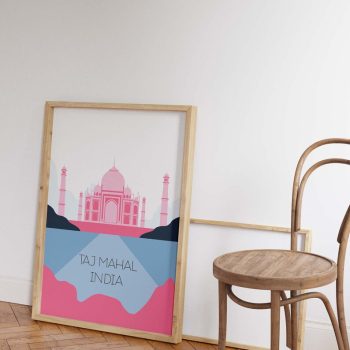 India Art Print for Wall Decor Print on Canvas or Framed Travel Wall Art Print Wall Decor