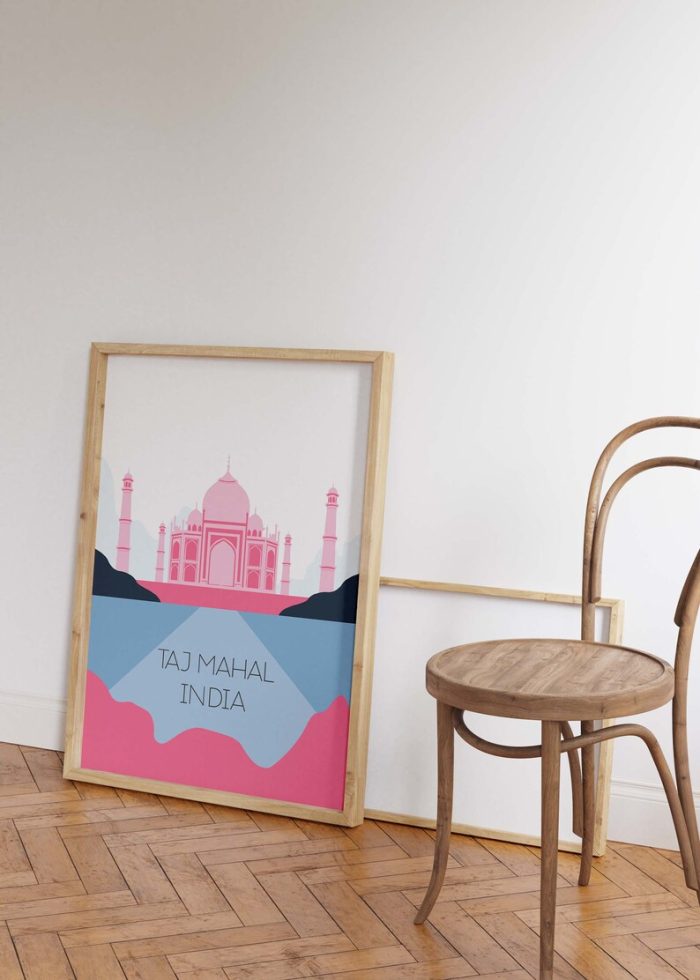 India Art Print for Wall Decor Print on Canvas or Framed Travel Wall Art Print Wall Decor