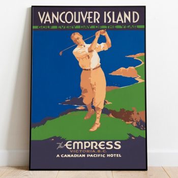 Vancouver Island Gallery Wall Prints Canvas Print Wall Art Canada Vintage Travel Posters Framed Prints Poster Art