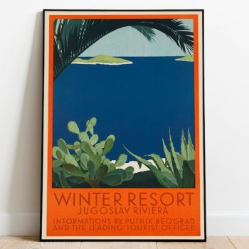 Yugoslavia Poster Vintage Canvas Print Wall Art s Hanger Framed Print Prints Wall Art Gallery Wall Prints