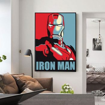 2008 Iron Man Movie Film Poster Print Canvas Wall Art Decor