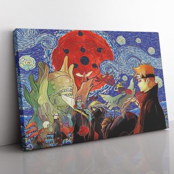 Akatsuki Infinite Tsukuyomi Naruto Starry Night Canvas Poster Print Wall Art Decor