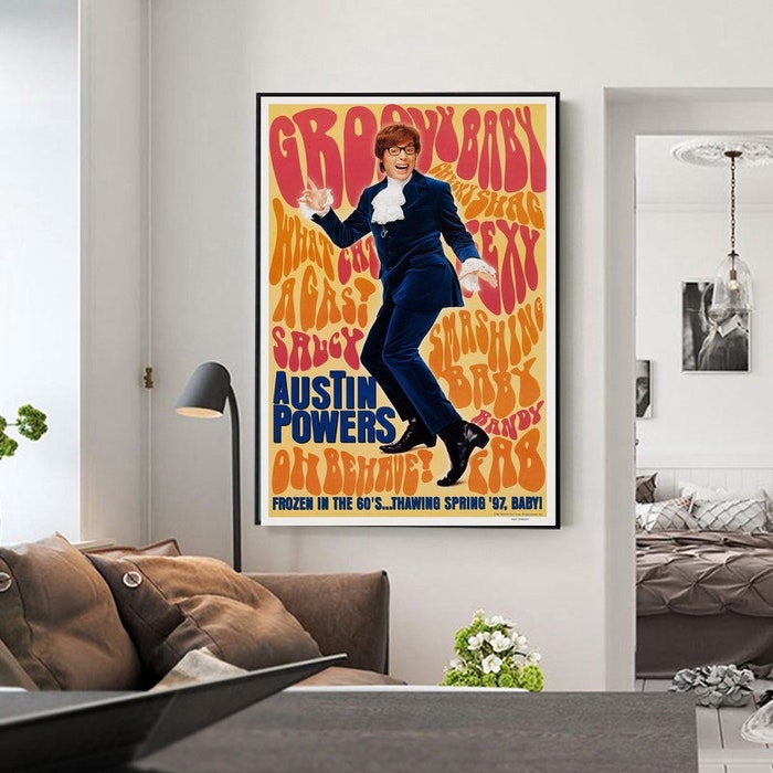 Austin Powers International Man Of Mystery Movie Film Poster Print ...